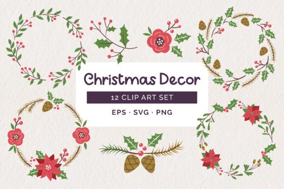 Christmas Floral Wreaths and Elements Review