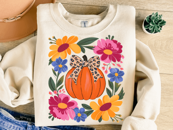 Coquette Pumpkin Floral Sublimation PNG Review