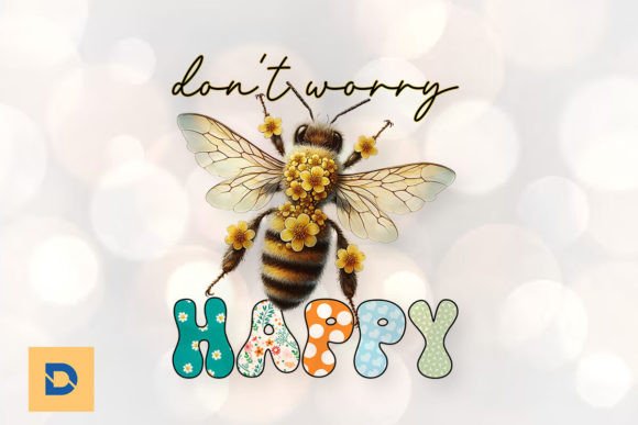 Don t Worry Bee Happy Bee Floral PNG Review
