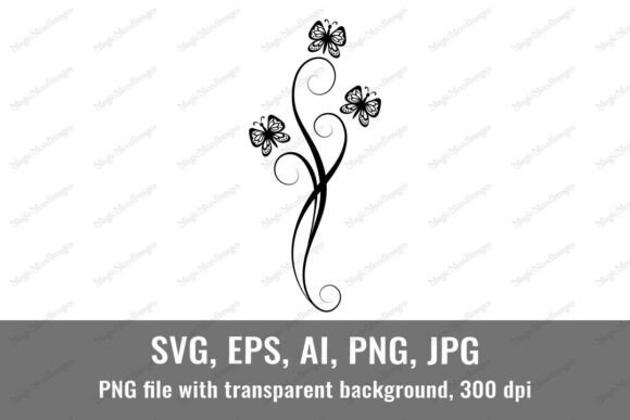 Floral Retro Ornament with Butterflies Review