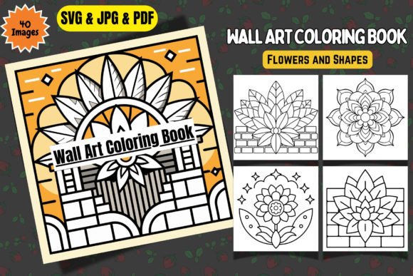 Flowers Shapes Wall Art Coloring SVG Review
