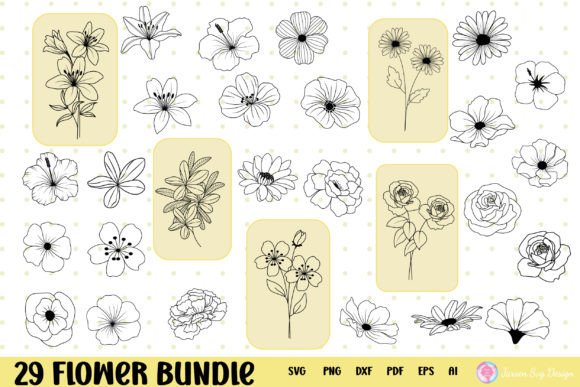 Flowers SvgBundle ,Florals Bouquet Svg Review