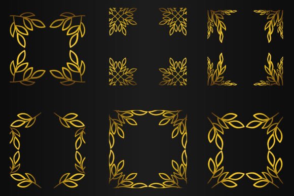 Gold Floral Doodle Frame V1 Review for Embroidery Projects