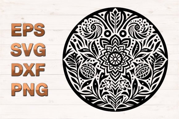 Mandala Design Element Sihlouette Vector Review