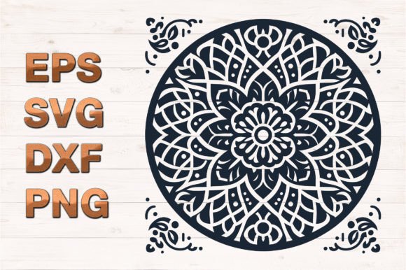 Mandala Design Element Silhouette Vector Review