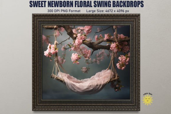 Sweet Newborn Floral Swing Backdrop Review
