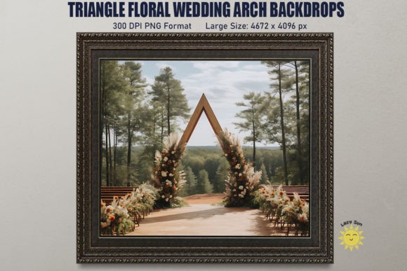 Triangle Floral Wedding Arch Backdrop Review
