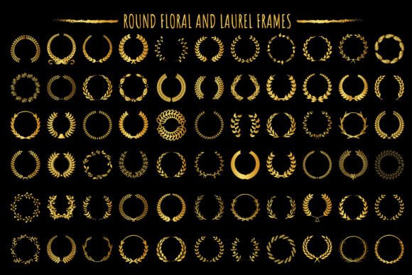 Various Round Floral and Laurel Frames Review