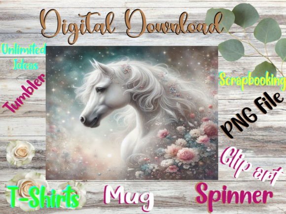 White Floral Horse Embroidery Review